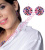 Boucles d’oreilles bijou fantaisie hortensia