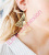 Boucles d’oreilles bijou fantaisie corail